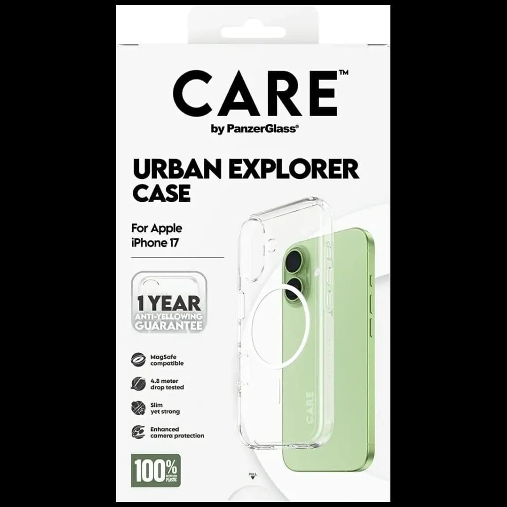 CARE by PanzerGlass Flagship Urban Explorer w. White MagSafe Apple iPhone 17 clear - 5