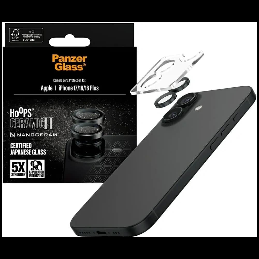 PanzerGlass Hoops Ceramic II Lens Apple iPhone 17 / 16 / 16 Plus
 - 4