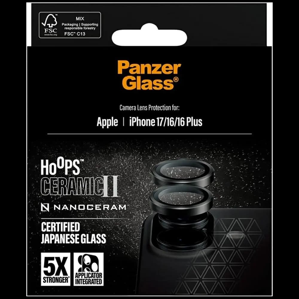 PanzerGlass Hoops Ceramic II Lens Apple iPhone 17 / 16 / 16 Plus
 - 5