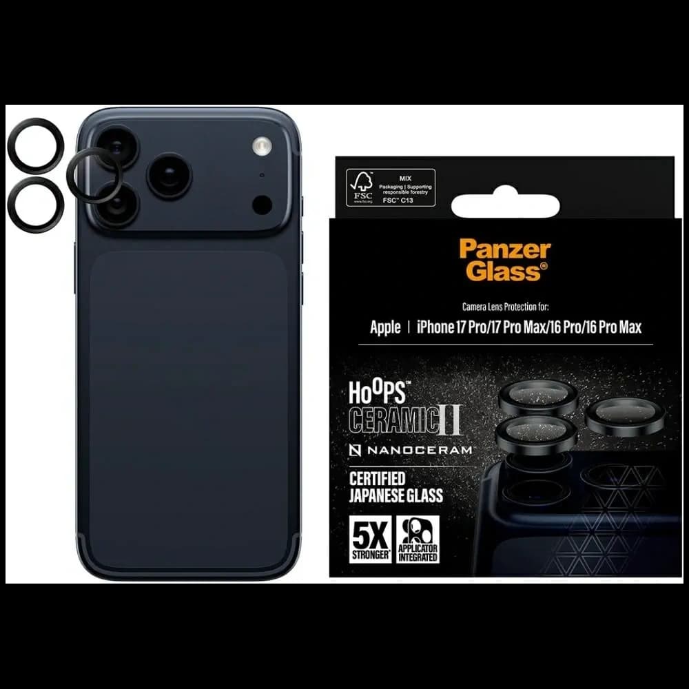 PanzerGlass Hoops Ceramic II Lens Apple iPhone 17 Pro / 17 Pro Max / 16 Pro / 16 Pro Max
 - 1