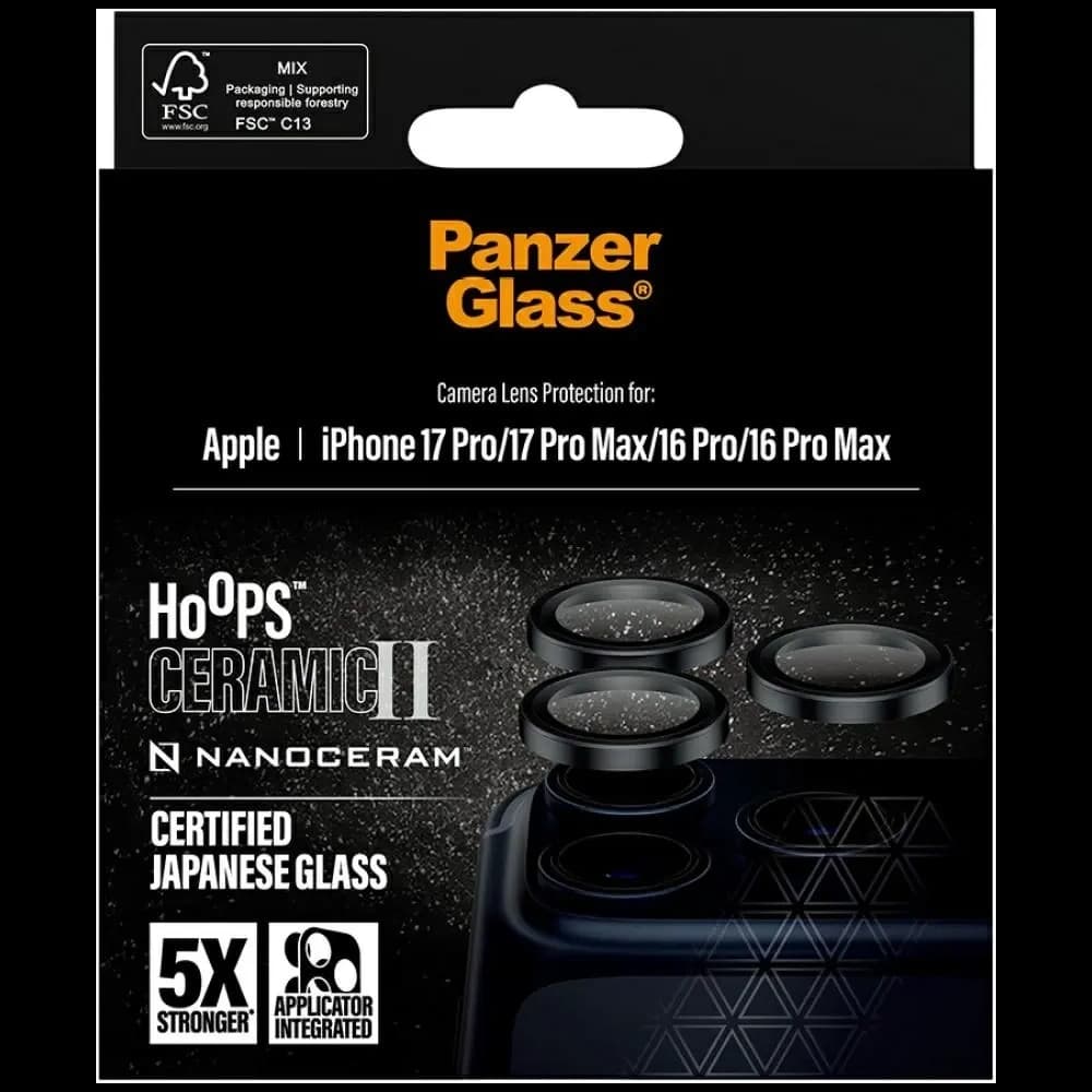 PanzerGlass Hoops Ceramic II Lens Apple iPhone 17 Pro / 17 Pro Max / 16 Pro / 16 Pro Max
 - 5