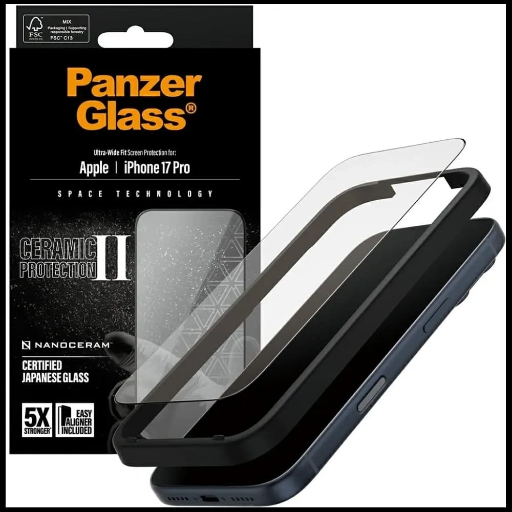 PanzerGlass Ceramic II Ultra-Wide Fit EasyAligner Apple iPhone 17 Pro - 4