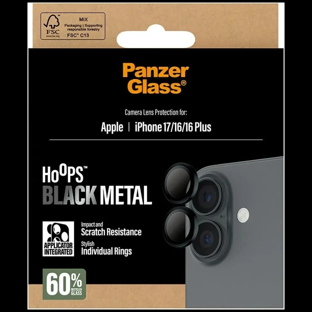 PanzerGlass Hoops Lens Apple iPhone 17 / 16 / 16 Plus black - 5