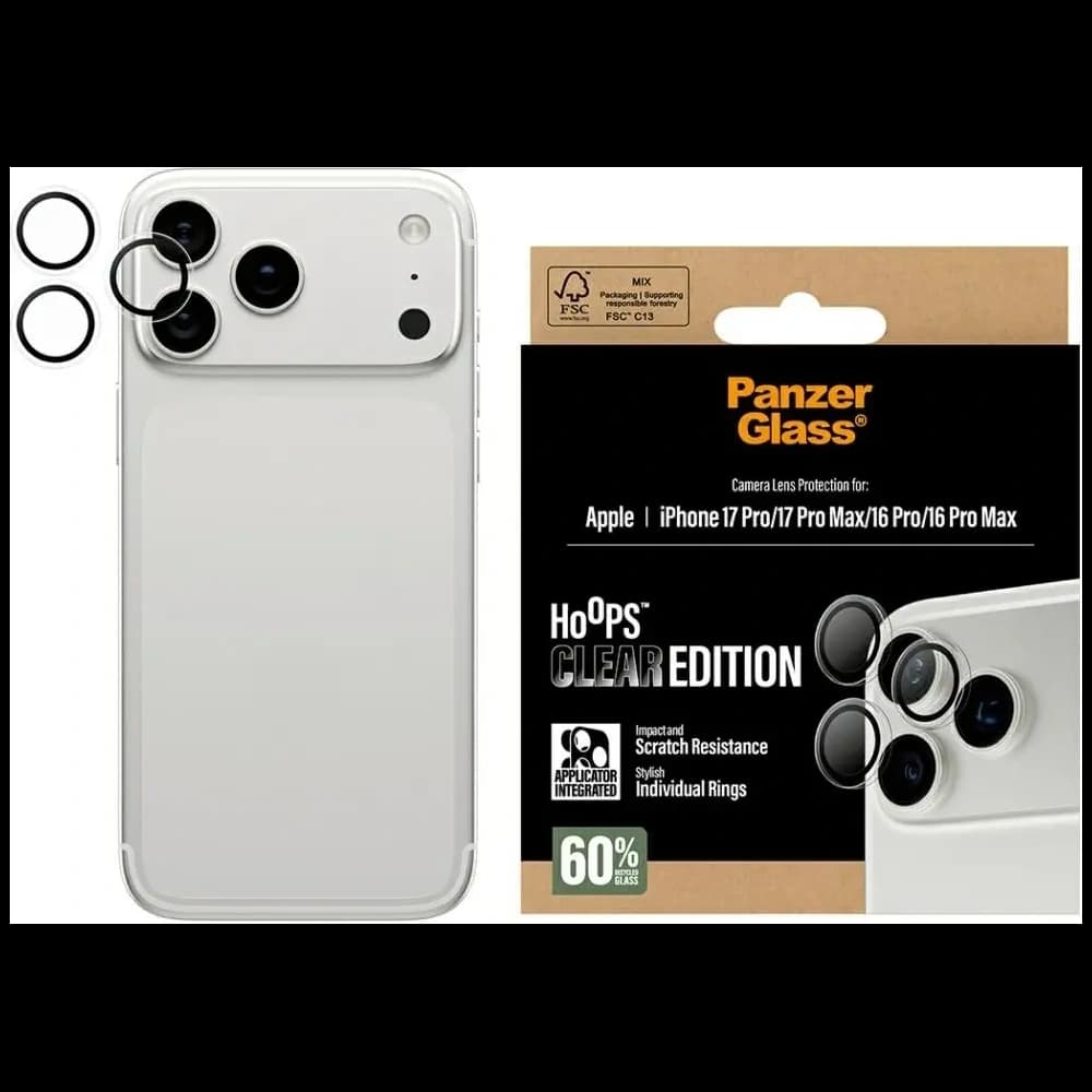 PanzerGlass Hoops Lens Apple iPhone 17 Pro / 17 Pro Max / 16 Pro / 16 Pro Max
 - 1
