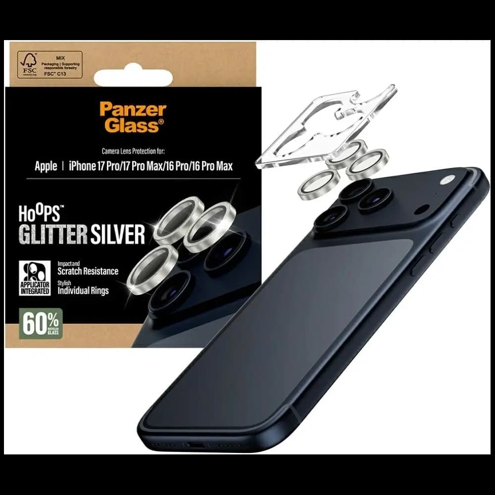 PanzerGlass Hoops Glitter Lens Apple iPhone 17 Pro / 17 Pro Max / 16 Pro / 16 Pro Max silber
 - 4