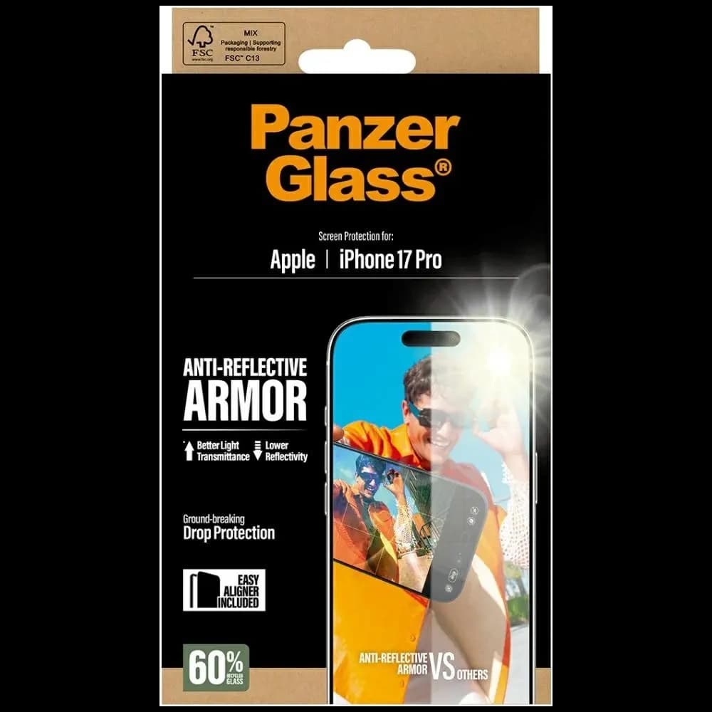PanzerGlass Armor Anti-Reflective EasyAligner Apple iPhone 17 Pro - 5