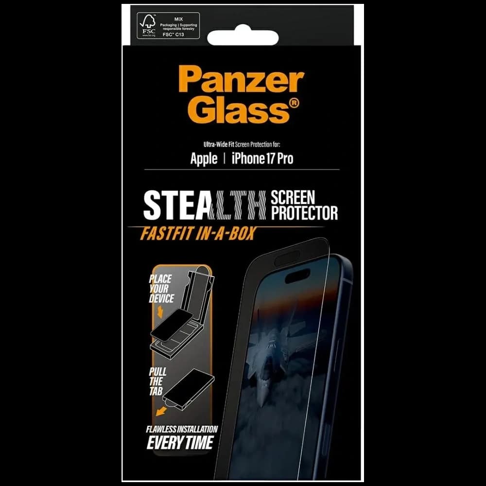PanzerGlass Stealth Ultra-Wide Fit Fastfit Apple iPhone 17 Pro
 - 5