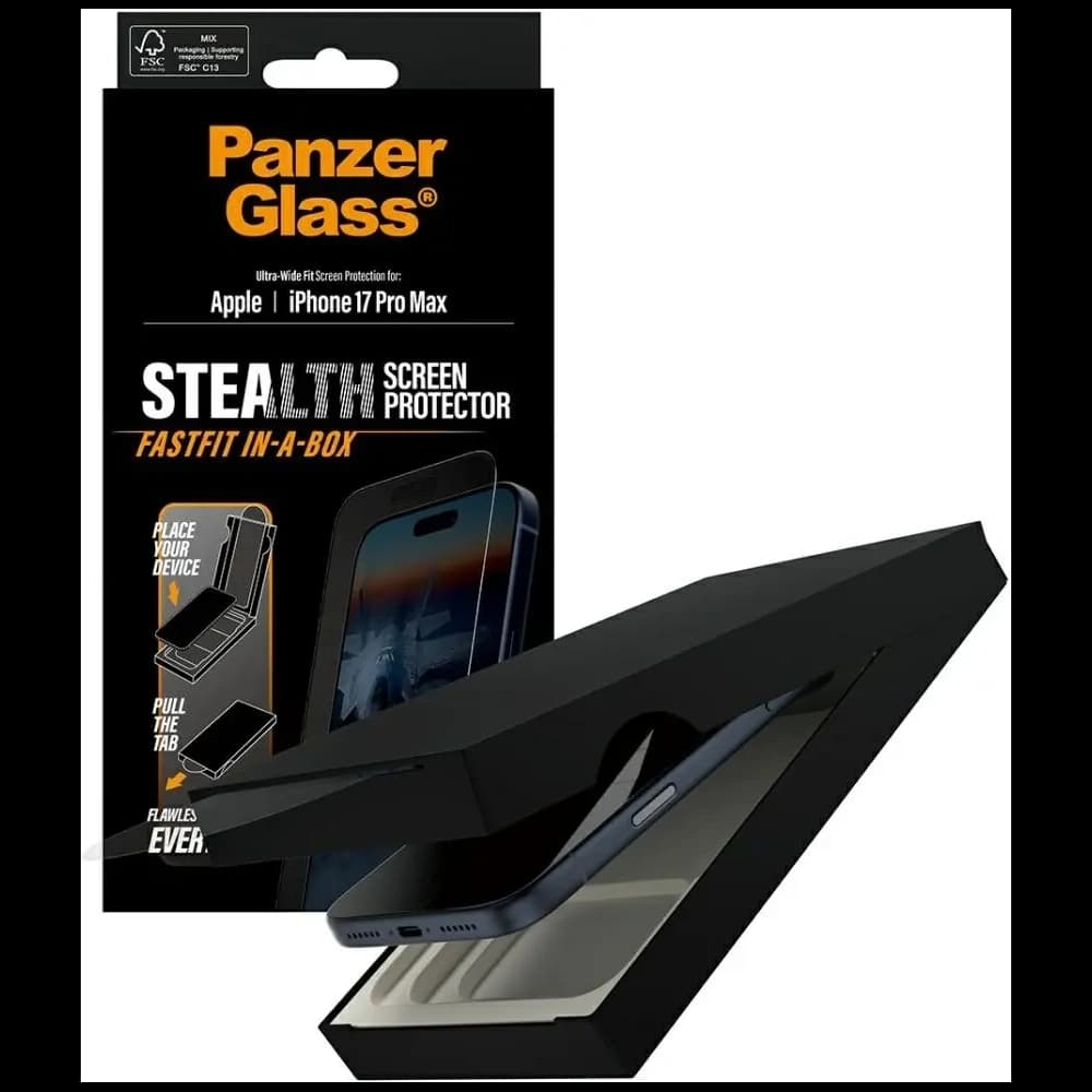 PanzerGlass Stealth Ultra-Wide Fit Fastfit Apple iPhone 17 Pro Max
 - 4