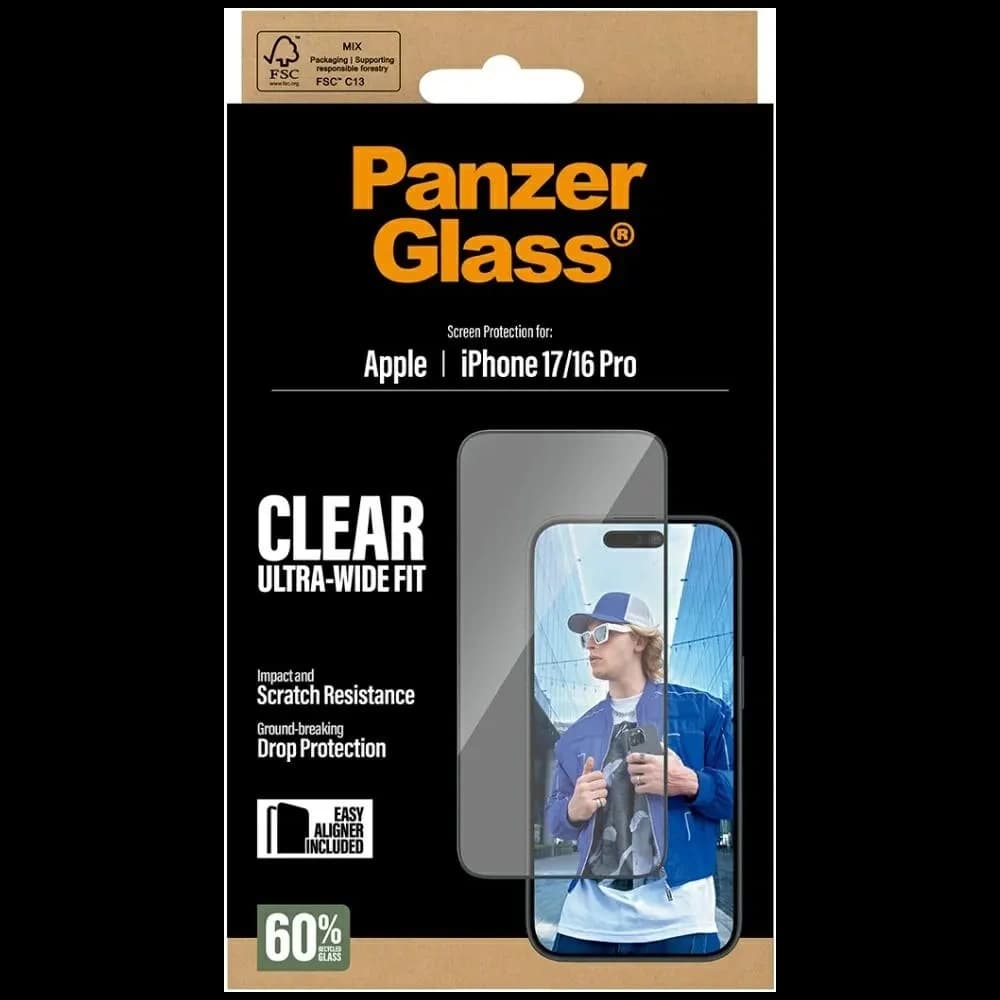 PanzerGlass Ultra-Wide Fit EasyAligner Apple iPhone 17 / 16 Pro
 - 5