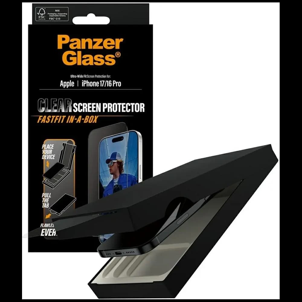 PanzerGlass Ultra-Wide Fit Fastfit Apple iPhone 17 / 16 Pro - 4