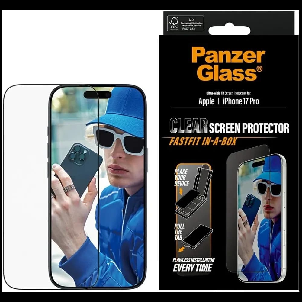 PanzerGlass Ultra-Wide Fit Fastfit Apple iPhone 17 Pro - 1