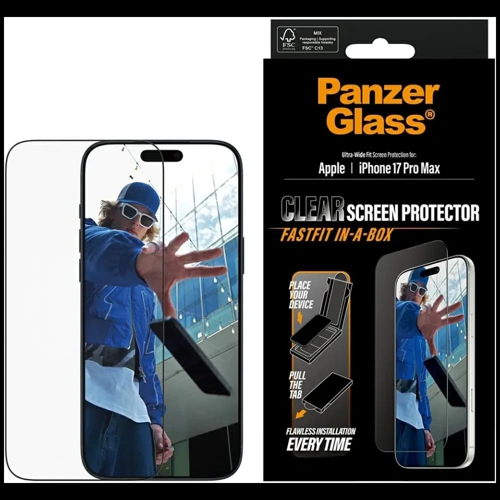 PanzerGlass Ultra-Wide Fit Fastfit Apple iPhone 17 Pro Max
 - 1