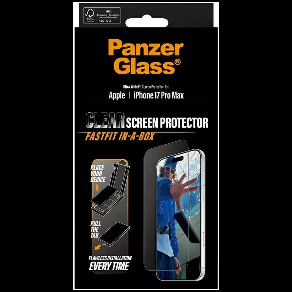 PanzerGlass Ultra-Wide Fit Fastfit Apple iPhone 17 Pro Max
 - 5