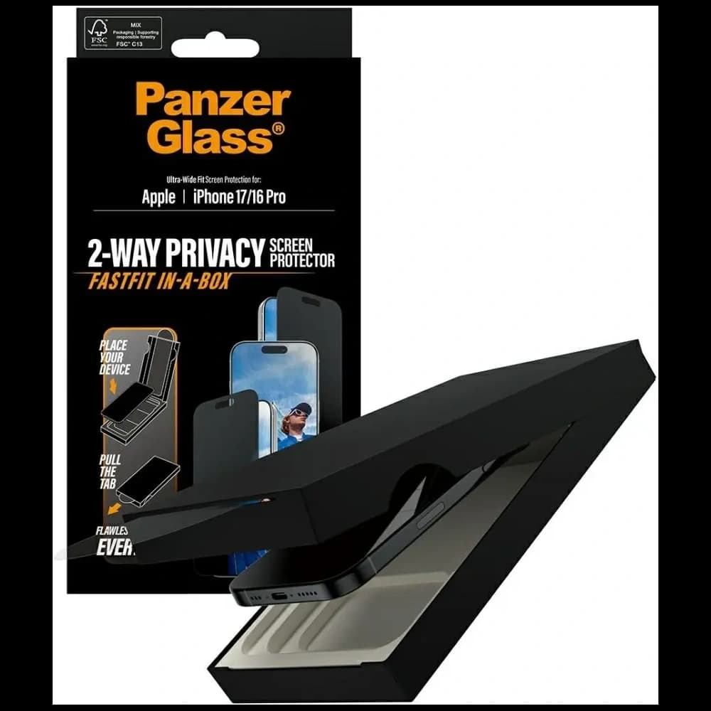 PanzerGlass Ultra-Wide Fit Fastfit Apple iPhone 17 / 16 Pro
 - 5