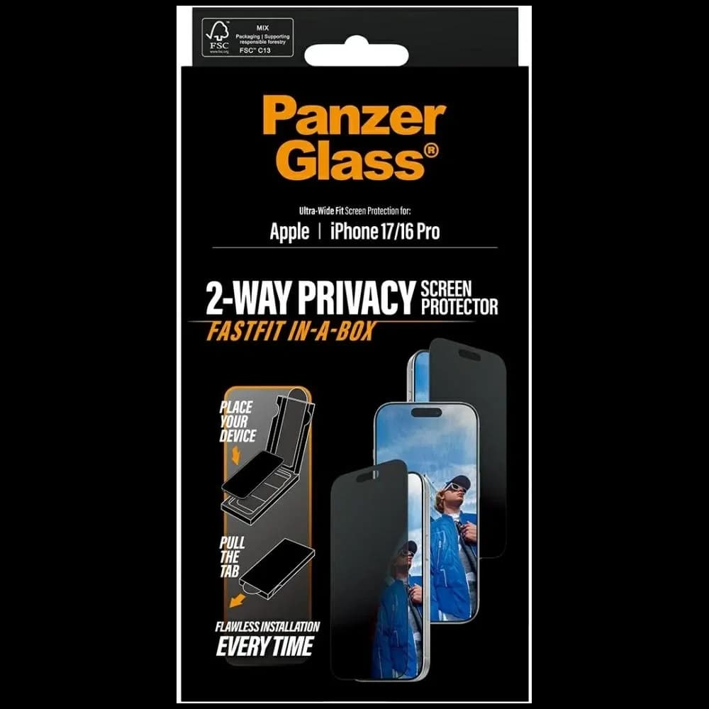 PanzerGlass Ultra-Wide Fit Fastfit Apple iPhone 17 / 16 Pro
 - 6