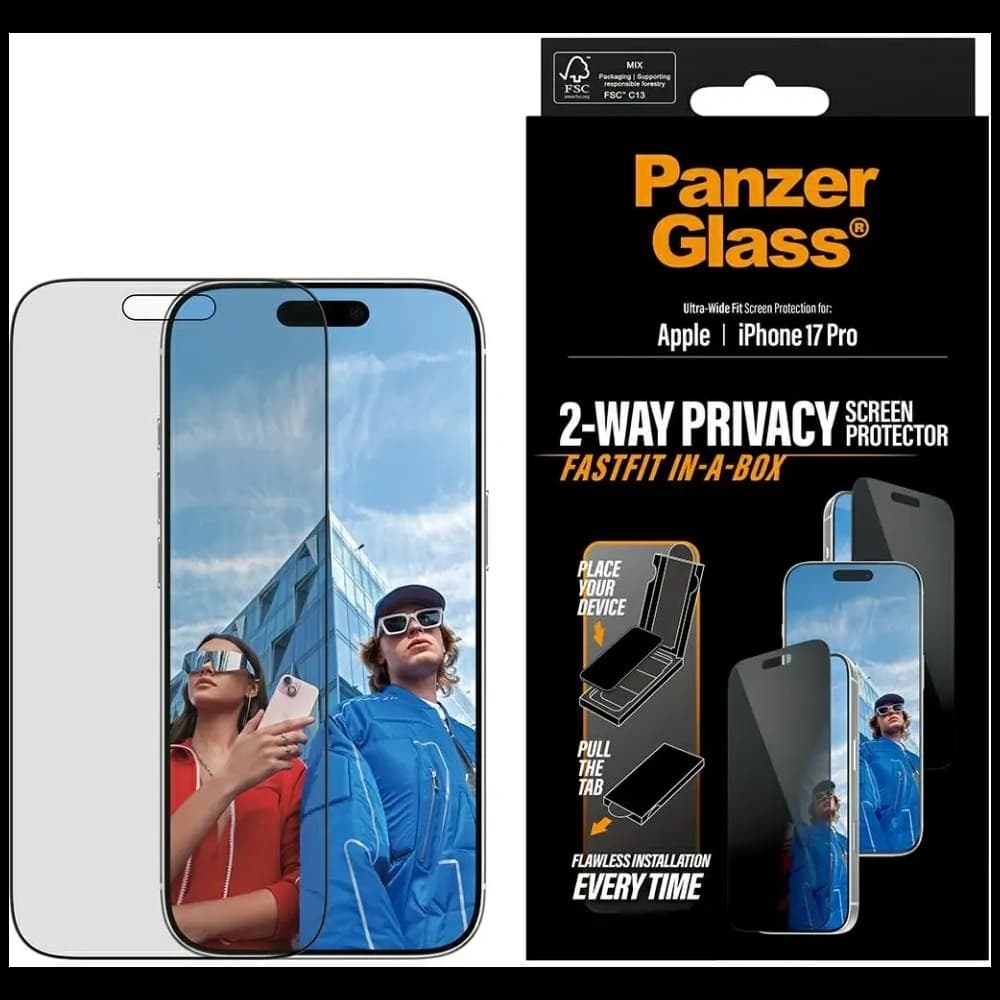 PanzerGlass Ultra-Wide Fit Fastfit Apple iPhone 17 Pro
 - 1
