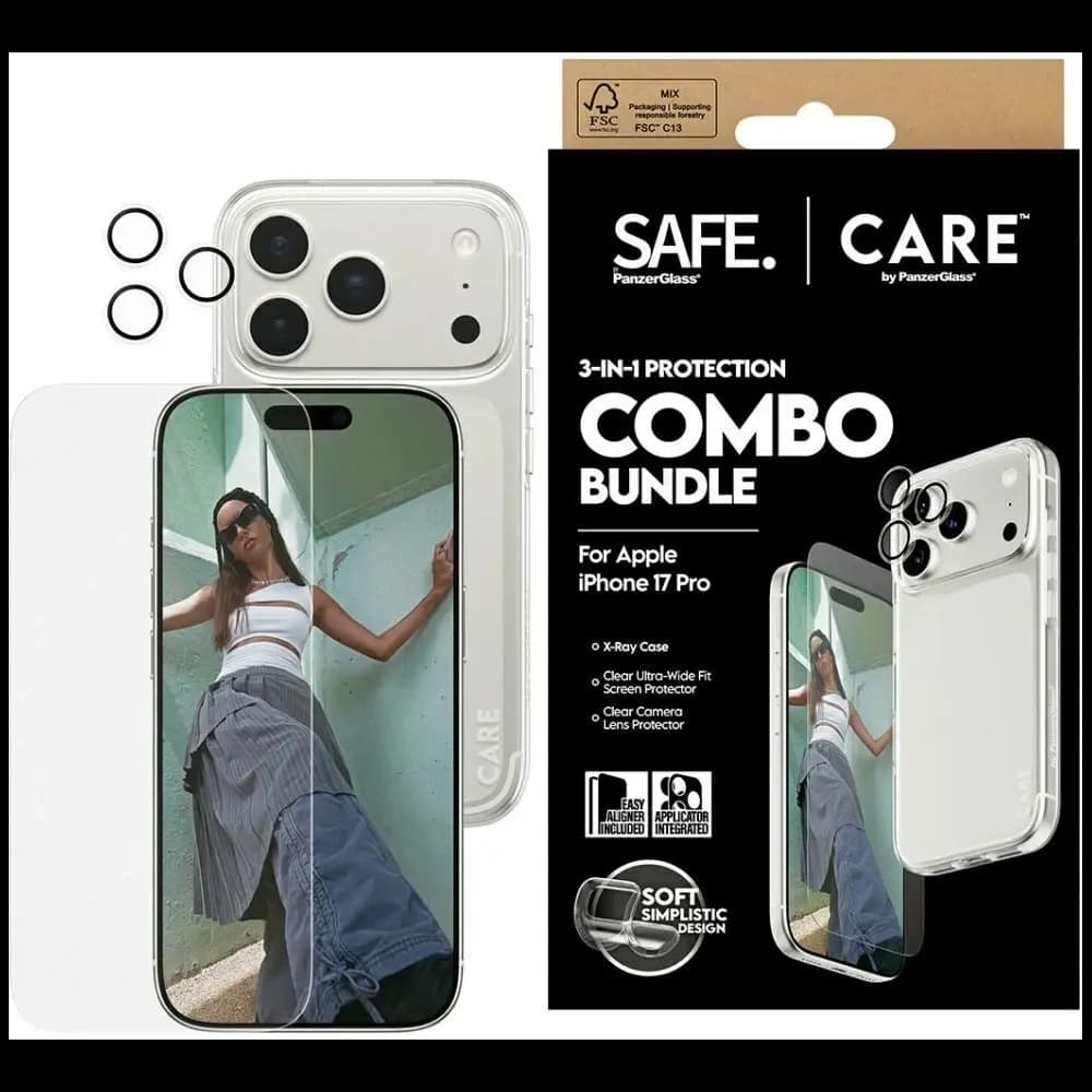 CARE by PanzerGlass Fashionable Combo Set 3in1 Apple iPhone 17 Pro - 1