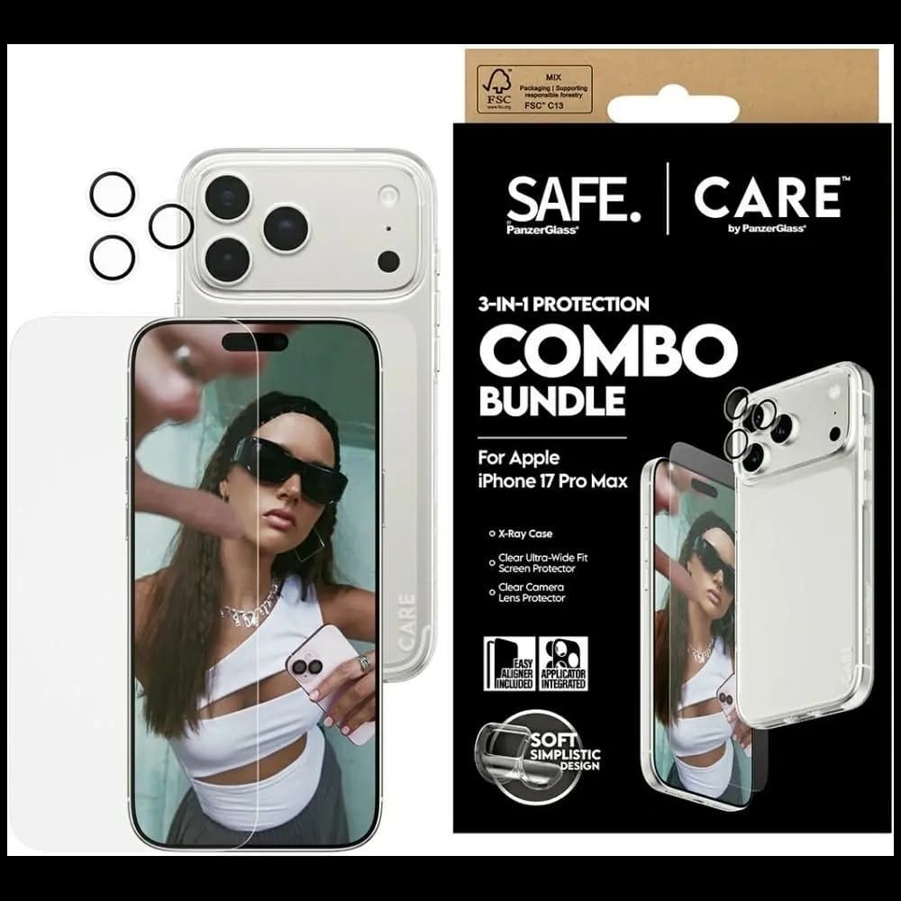 CARE by PanzerGlass Fashionable Combo Set 3in1 Apple iPhone 17 Pro Max - 1