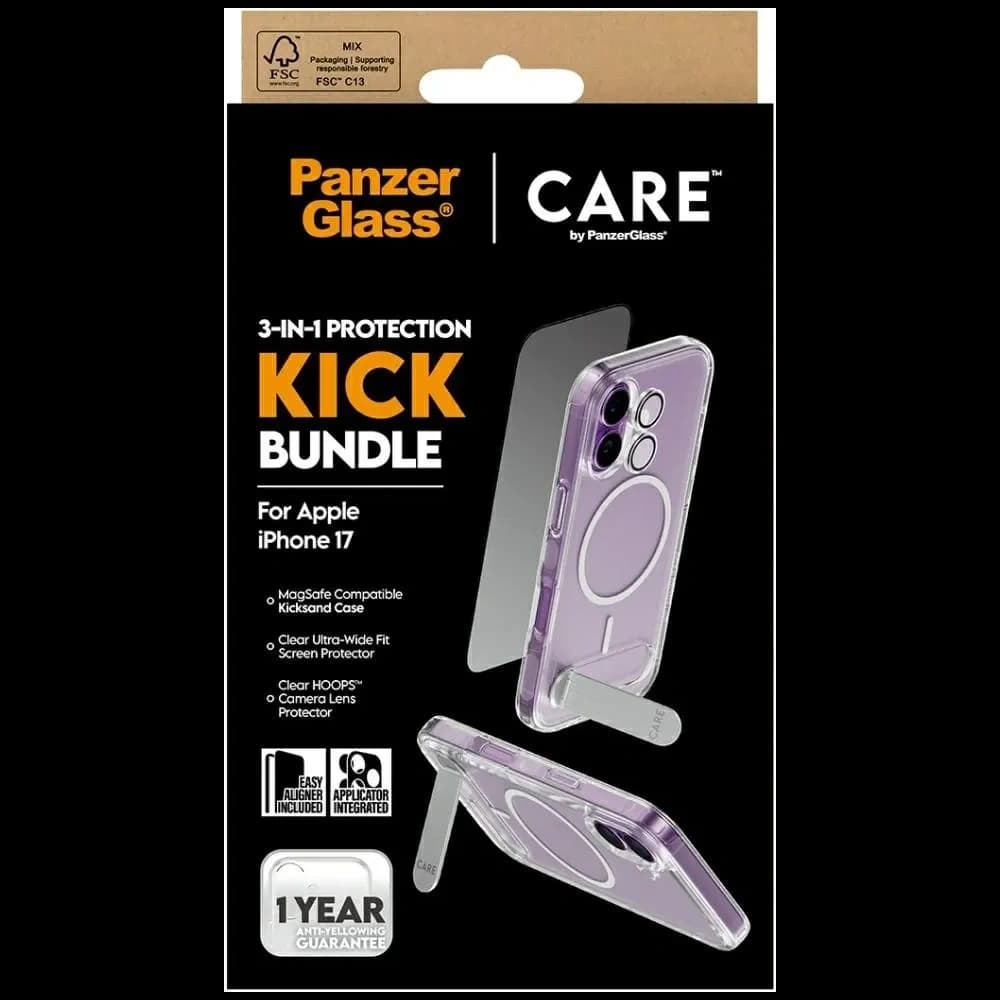 CARE by PanzerGlass Feature Kick Set 3in1 Apple iPhone 17 - 5