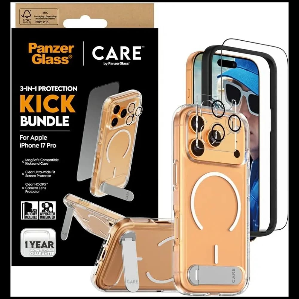 CARE by PanzerGlass Feature Kick Set 3in1 Apple iPhone 17 Pro - 4