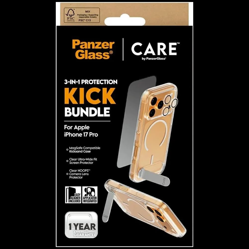 CARE by PanzerGlass Feature Kick Set 3in1 Apple iPhone 17 Pro - 5