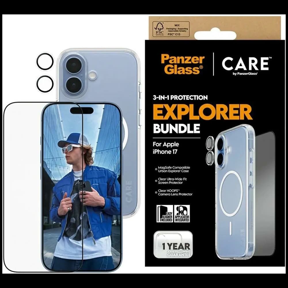 CARE by PanzerGlass Flagship Explorer Set 3in1 Apple iPhone 17 - 1