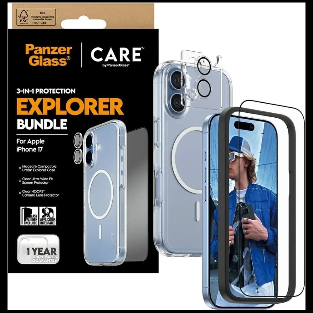 CARE by PanzerGlass Flagship Explorer Set 3in1 Apple iPhone 17 - 4