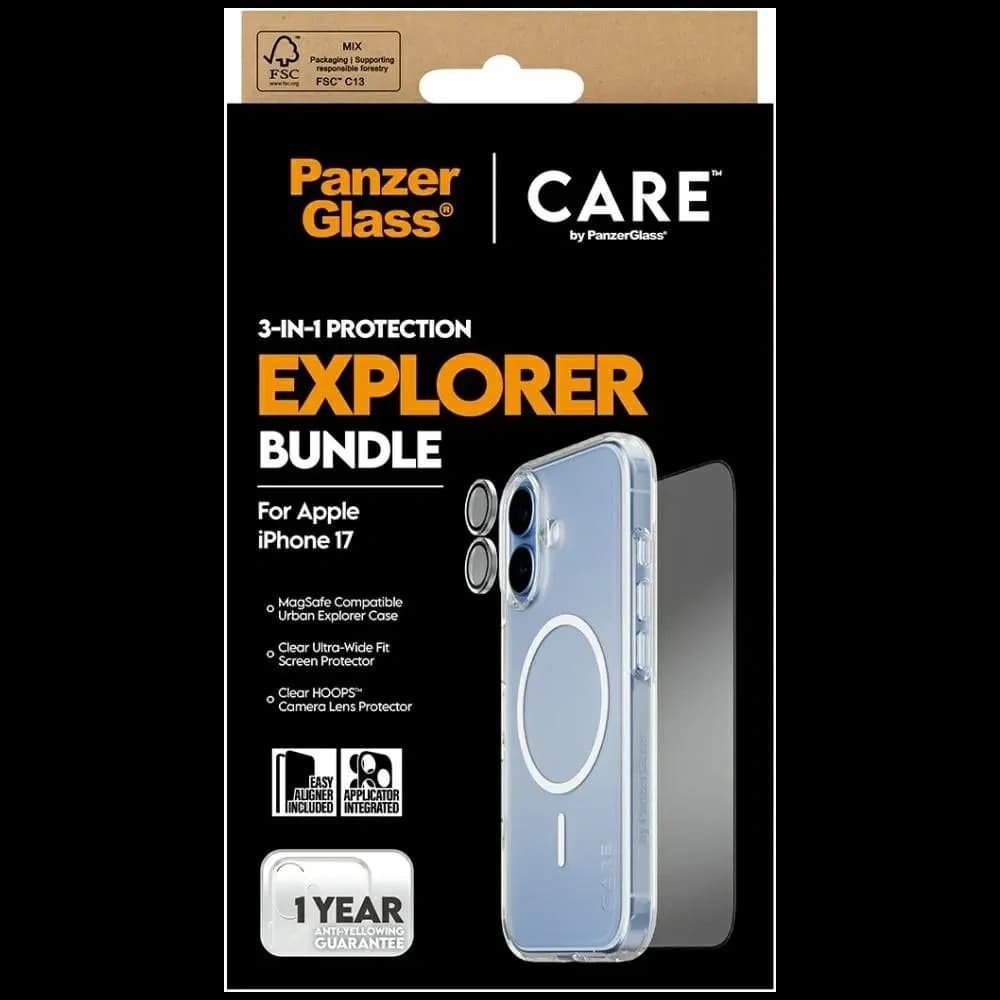 CARE by PanzerGlass Flagship Explorer Set 3in1 Apple iPhone 17 - 5