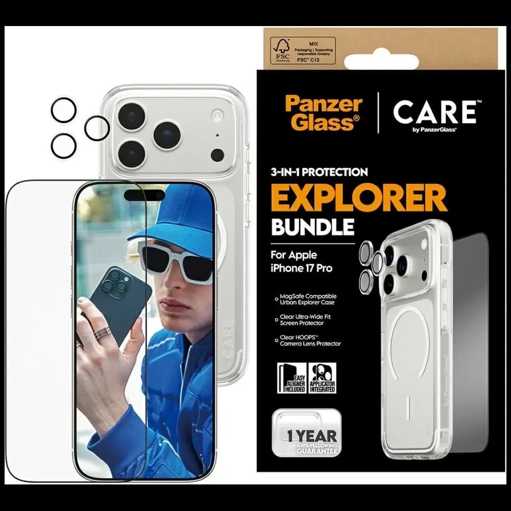 CARE by PanzerGlass Flagship Explorer Set 3in1 Apple iPhone 17 Pro - 1