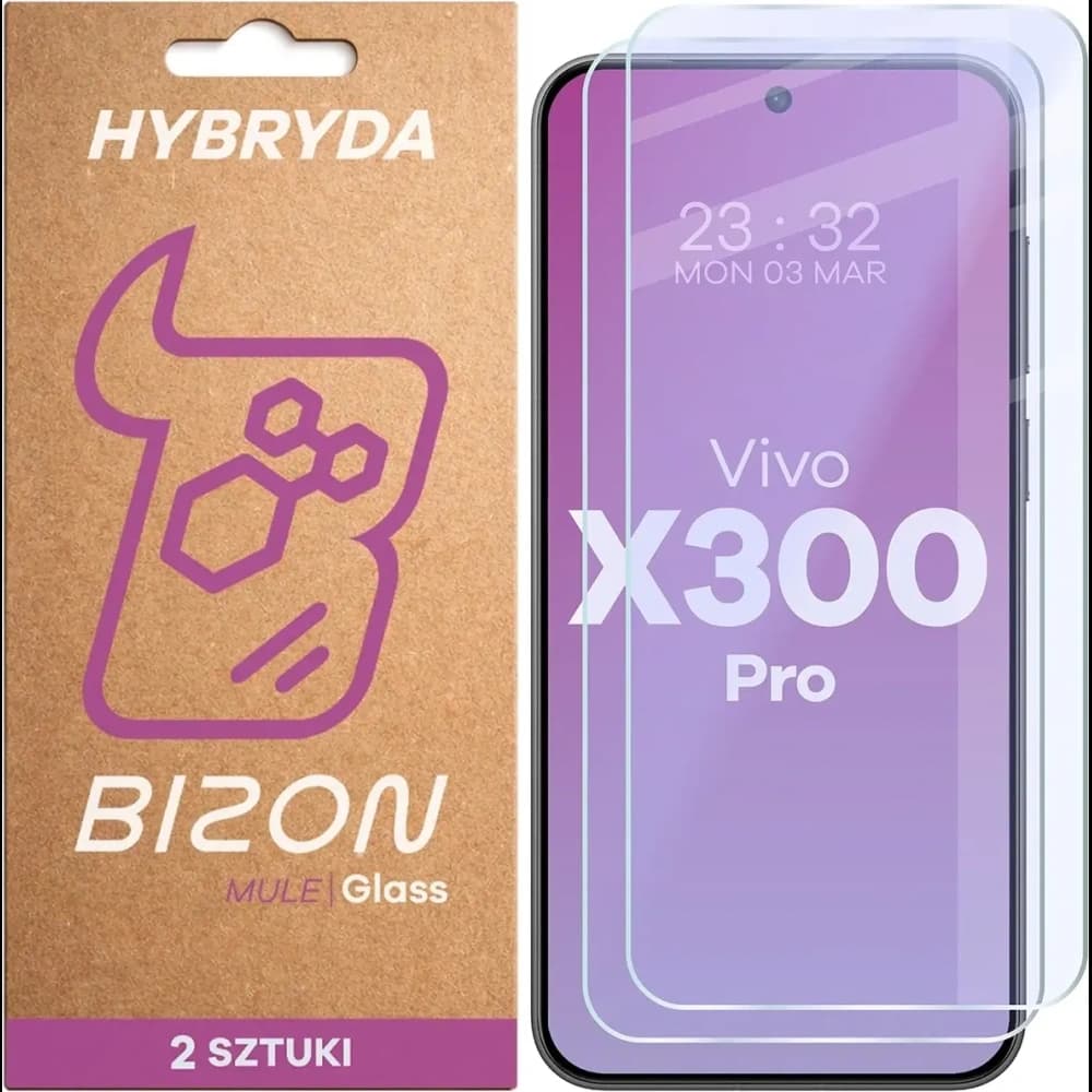 Bizon Glass Mule Duo Vivo X300 Pro [2 PACK] - 1
