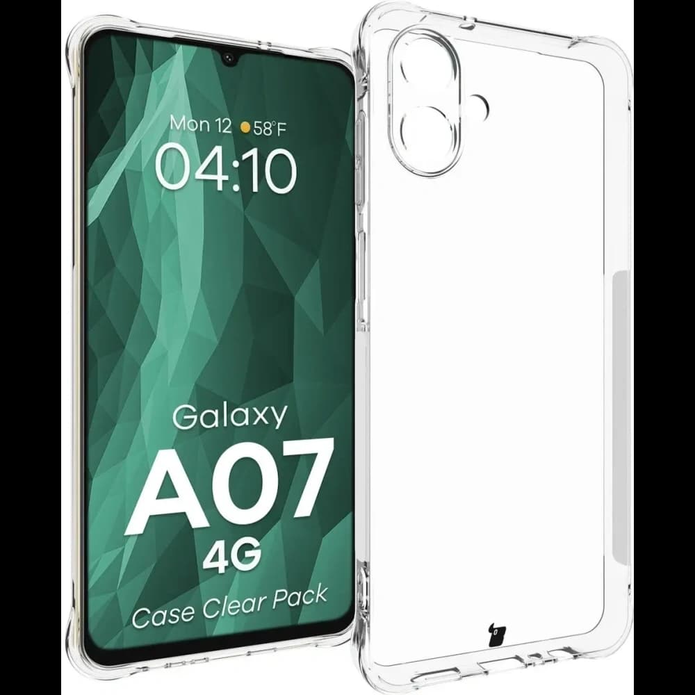Elastyczne etui + 2x folia na ekran Bizon Case Clear Pack do Samsung Galaxy A07 4G - 3