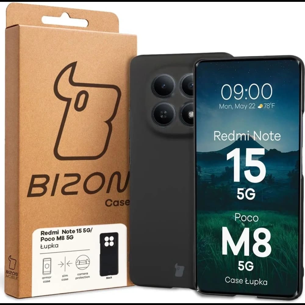 Bizon Case Lupka Xiaomi Redmi Note 15 / POCO M8 5G black - 6