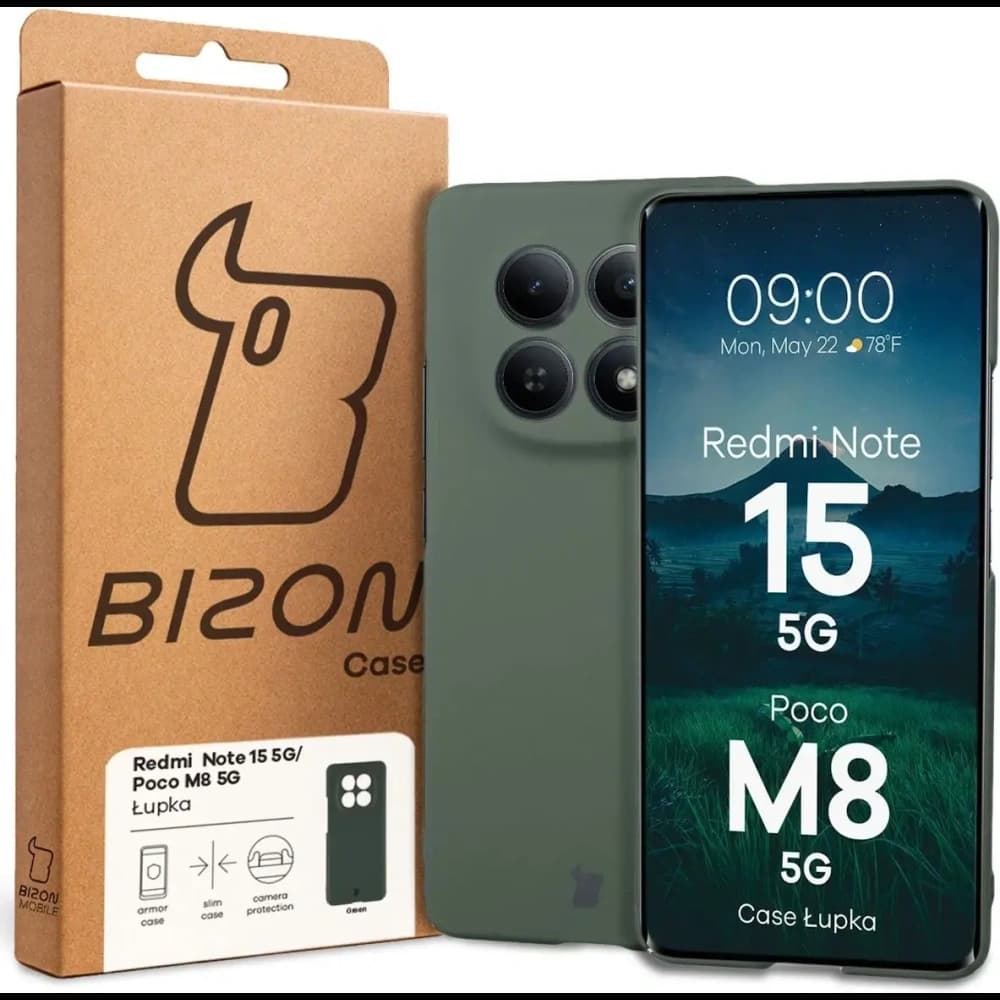 Bizon Case Lupka Xiaomi Redmi Note 15 / POCO M8 5G green - 6