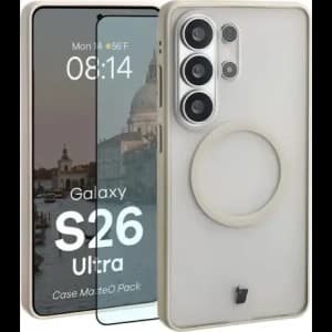 Bizon MatteO Magnetic Pack Samsung Galaxy S26 Ultra smoky beige