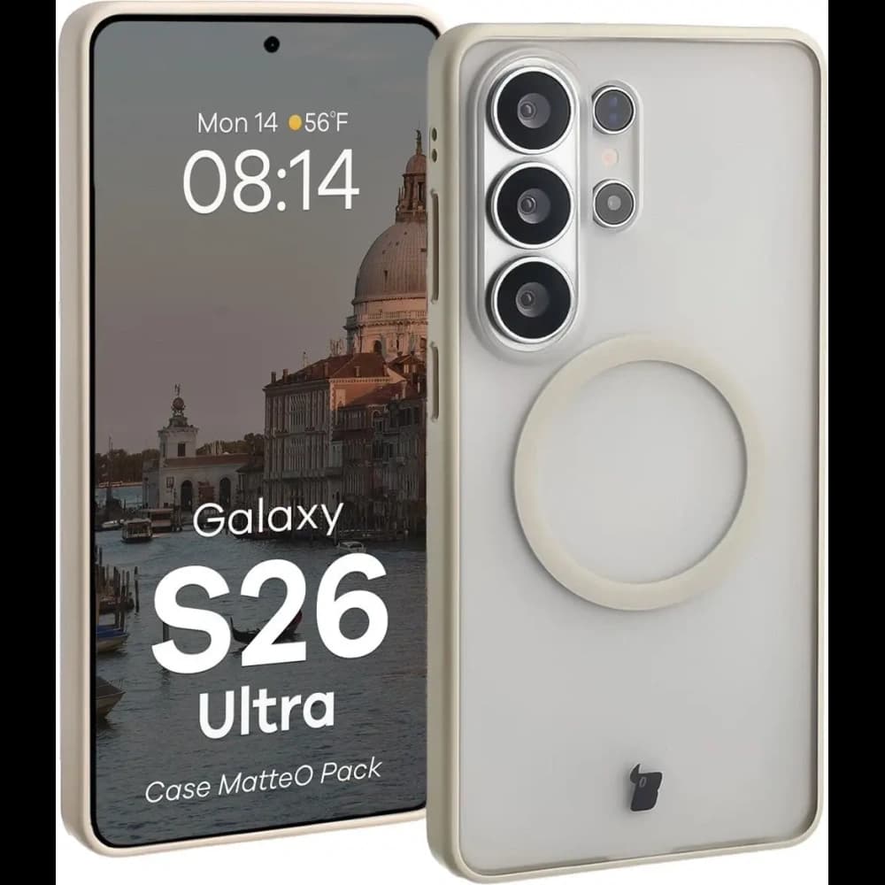 Bizon MatteO Magnetic Pack Samsung Galaxy S26 Ultra smoky beige - 3