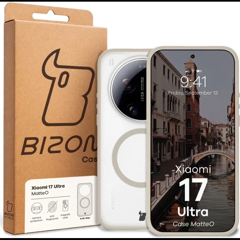 Bizon Case MatteO Magnetic Xiaomi 17 Ultra smoky beige - 7