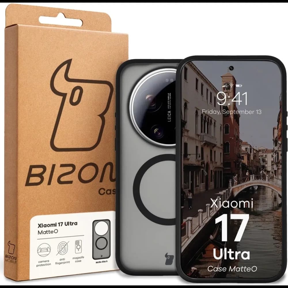 Bizon Case MatteO Magnetic Xiaomi 17 Ultra smoky black - 7