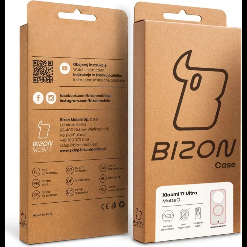 Bizon Case MatteO Magnetic Xiaomi 17 Ultra smoky light pink - 8