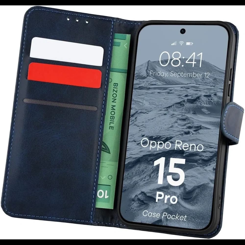 Bizon Case Pocket Oppo Reno 15 Pro navy blue - 1