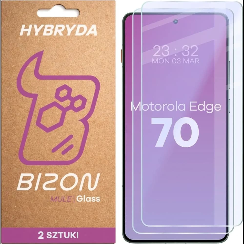 Bizon Glass Mule Duo Motorola Edge 70 [2 PACK] - 1