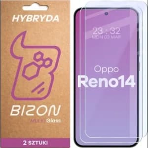 Bizon Glass Mule Duo Oppo Reno 14 [2 PACK]
