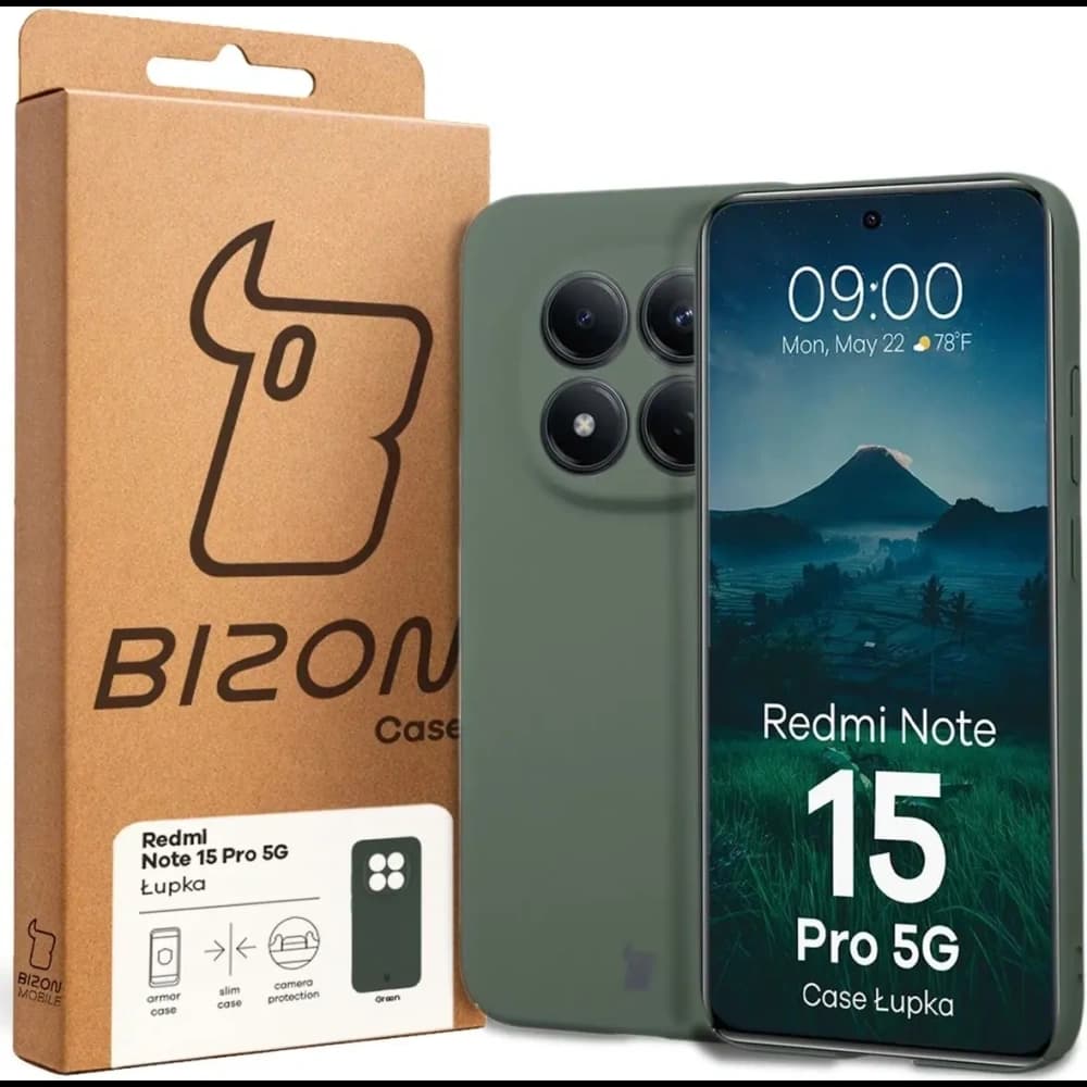 Bizon Case Lupka Xiaomi Redmi Note 15 Pro 5G green - 6