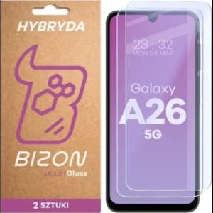 Bizon Glass Mule Duo Samsung Galaxy A26 5G [2 PACK]