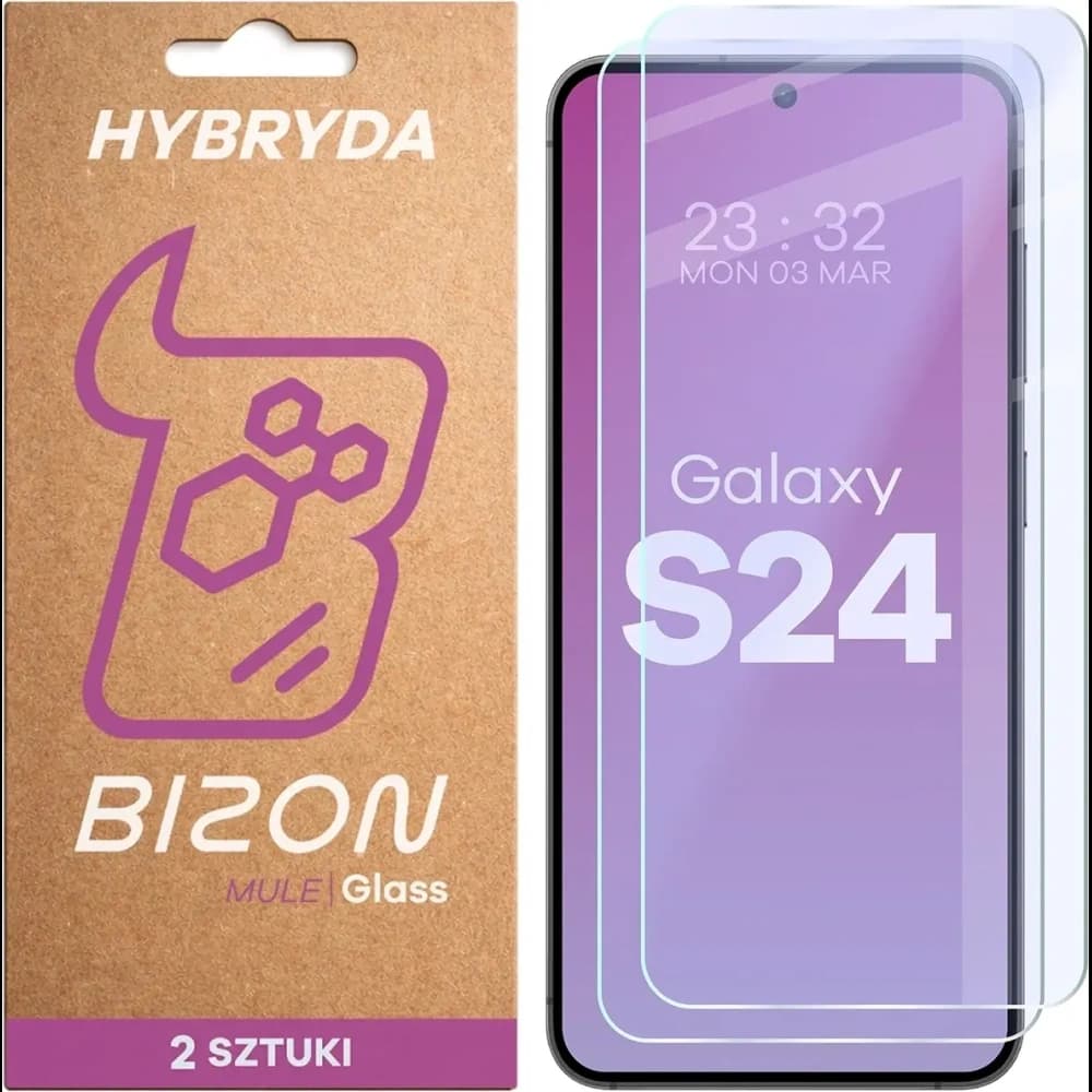 Bizon Glass Mule Duo Samsung Galaxy S24 [2 PACK] - 1