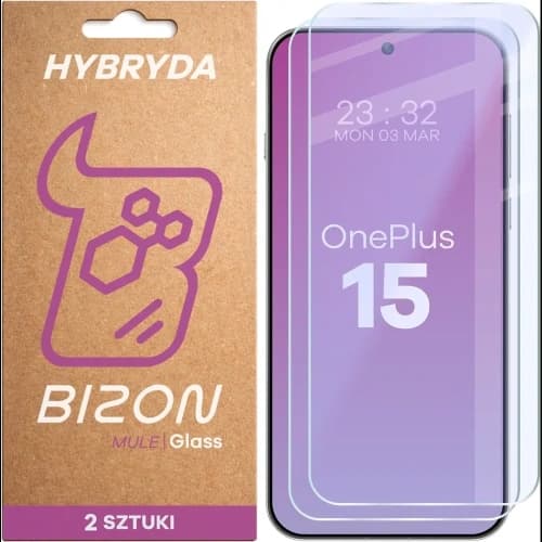 Bizon Glass Mule Duo OnePlus 15 [2 PACK]
