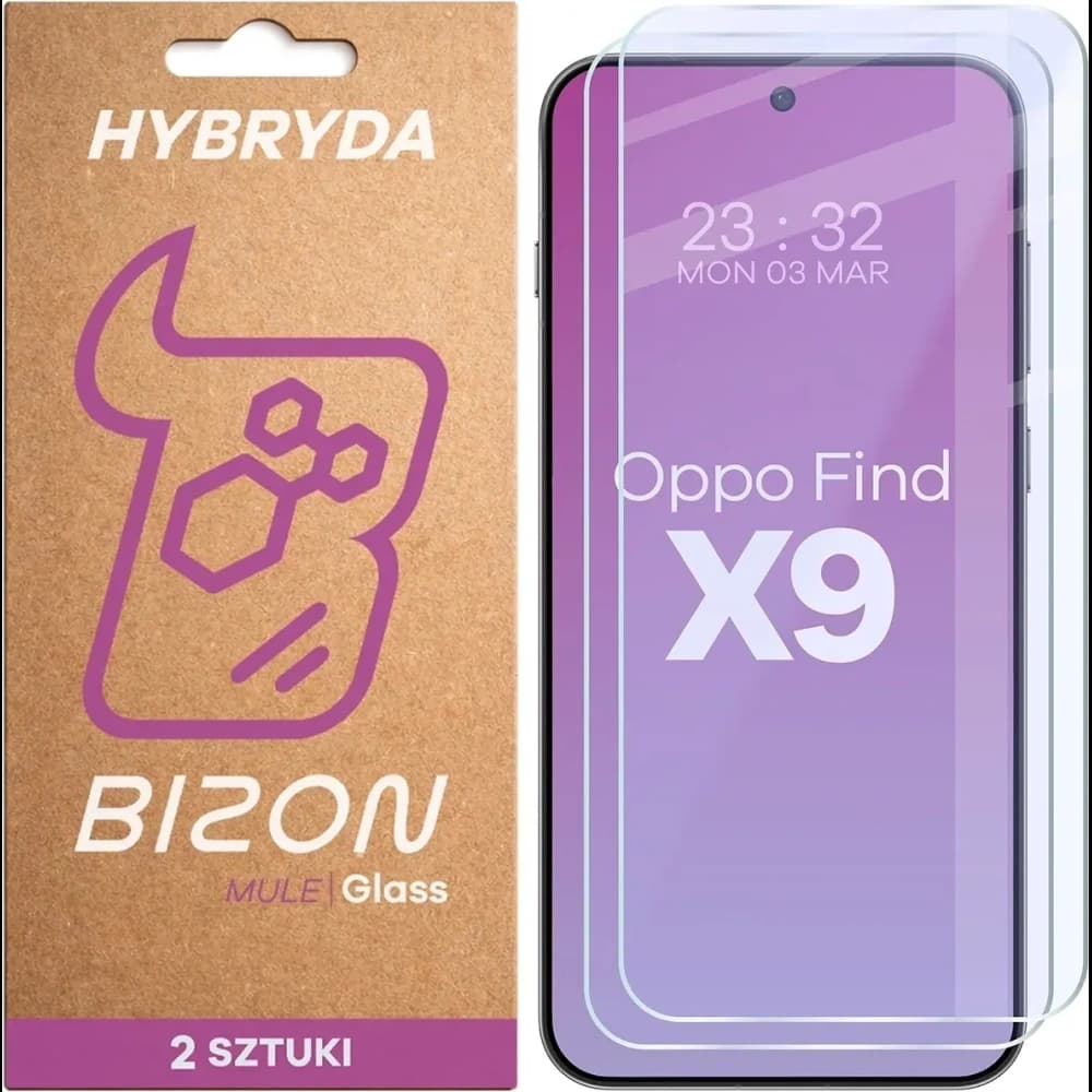 Bizon Glass Mule Duo Oppo Find X9 [2 PACK] - 1