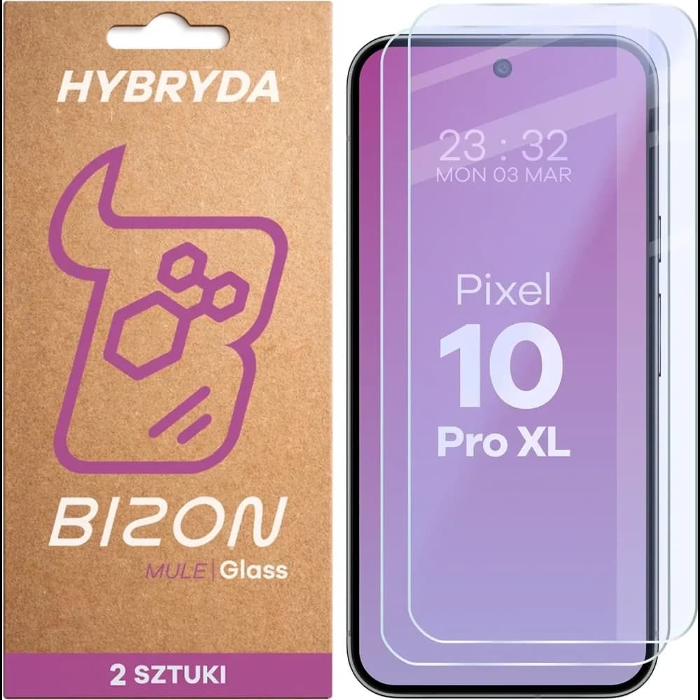 Bizon Glass Mule Duo Google Pixel 10 Pro XL [2 PACK]
 - 1