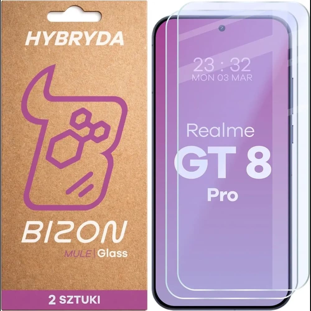 Bizon Glass Mule Duo Realme GT 8 Pro [2 PACK]
 - 1