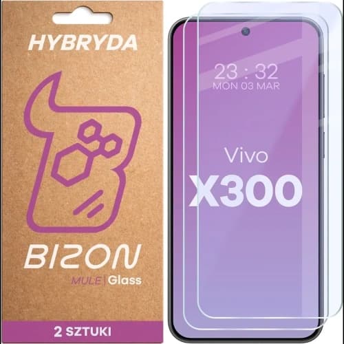 Bizon Glass Mule Duo Vivo X300 [2 PACK]
