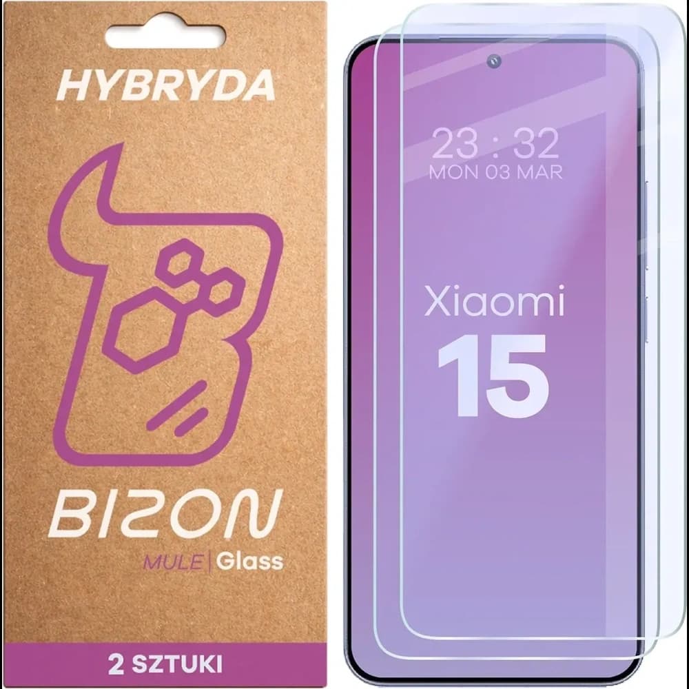 Bizon Glass Mule Duo Xiaomi 15 [2 PACK] - 1